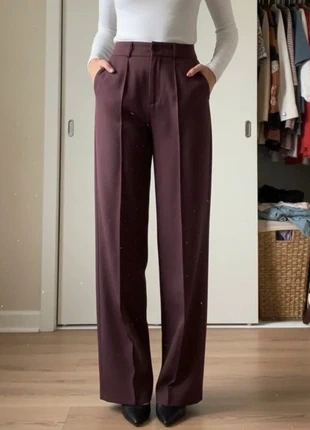 Pantalon large fluide bordeaux – Taille S, brand: Leria, condition: Very good, size: S / 36 / 8, €29.90, €32.10 includes Buyer Protection