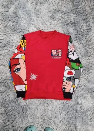 Sweat Screenshot Comics Américain Rouge M Vintage Oversized, marque: Vintage Dressing, état: Très bon état, taille: M, 12,00 €, 13,30 € Protection acheteurs (Pro) incluse