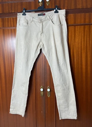 Pantalón beige recto de Ross Kemp – estilo clásico y versátil/Ross Kemp straight-leg beige trousers, marca: Ross Kemp, estado: Muito bom, tamanho: XL, €6.00, €7.00 inclui Proteção do Comprador