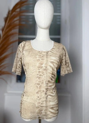 Mesh top motif croco vintage année 2000s M/L, brand: Vintage Dressing, condition: Very good, size: L / 40 / 12, €5.00, €5.95 includes Buyer Protection Pro