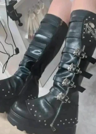 Platform boots goth Y2K – punk rock / metalcore vibes, brand: y2k, condizioni: Ottime, taglia: 39, €57.90, €61.50 include la Protezione acquisti