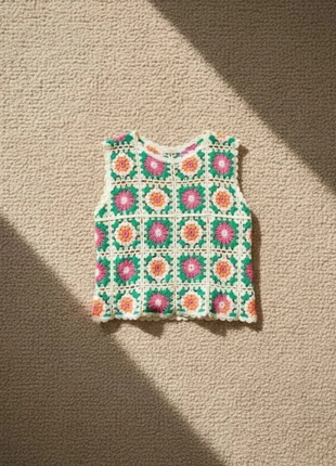 Top crochet fleurs vintage, marque: HanaPop, état: Très bon état, taille: S / 36 / 8, 37,99 €, 40,59 € Protection acheteurs incluse