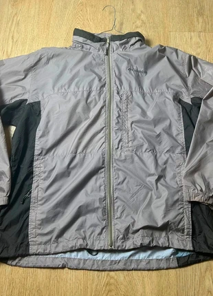 Jacket / Veste imperméable nylon polyester Columbia grise noir logo brodé /Taille XXL, marque: Columbia, état: Très bon état, taille: XXL, 25,00 €, 26,95 € Protection acheteurs incluse