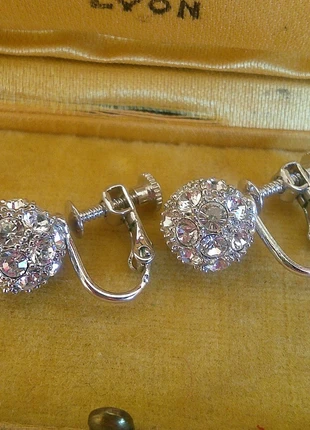 BO a clips vintage petites boules de cristal, brand: Cristal, condition: Very good, €11.00, €12.25 includes Buyer Protection Pro