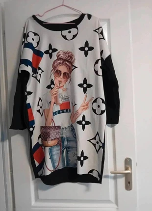 Tunique imprimé femme M 38-40, condition: Satisfactory, size: M / 38 / 10, €2.00, €2.80 includes Buyer Protection