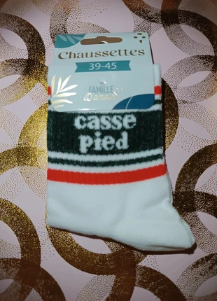 Chaussettes à Message pour Homme "Casse pied", marque: STC, état: Neuf avec étiquette, taille: Taille unique, 5,49 €, 6,46 € Protection acheteurs (Pro) incluse