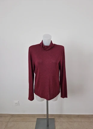 Pull fin col roulé bordeaux Mim, marque: Mim, état: Très bon état, taille: XL / 42 / 14, 7,00 €, 8,05 € Protection acheteurs incluse