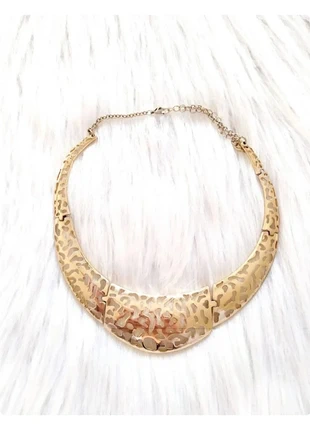 Collier vintage tour de cou doré métal ajouré style ethnique bohème chic très bon état, brand: Vintage Chic, condition: Very good, €8.00, €9.10 includes Buyer Protection