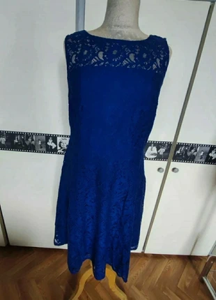 Robe bleue, marque: Yessica, état: Très bon état, taille: XL / 42 / 14, 10,00 €, 11,20 € Protection acheteurs incluse