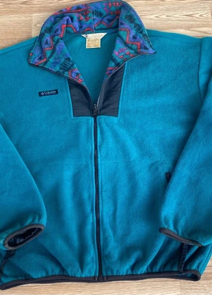 Polaire zippée vintage – Columbia – motif intérieur aztec – bleu pétrole – taille M homme, marke: Columbia, zustand: Sehr gut, größe: M, 41,00 €, 43,75 € beinhaltet Vinted-Käuferschutz Pro