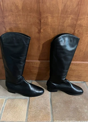 Handmade Black Leather Riding-Style Boots – Size 39 (Best fit for 38), zustand: Neu, größe: 38, 80,00 €, 84,70 € inklusive Vinted-Käuferschutz