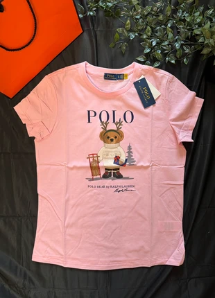 T-shirt Polo Bear – Polo Ralph Lauren – Rose pastel – Femme – Taille XL – Neuf, brand: Polo Ralph Lauren, condition: New with tags, size: XL / 42 / 14, €70.00, €74.20 includes Buyer Protection Pro