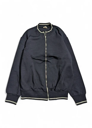 80’ 90’ vintage Brunik wool sport bomber jacket - Blue navy M/L, marca: Vintage Dressing, estado: Muito bom, tamanho: M, €25.00, €26.95 inclui Proteção do Comprador