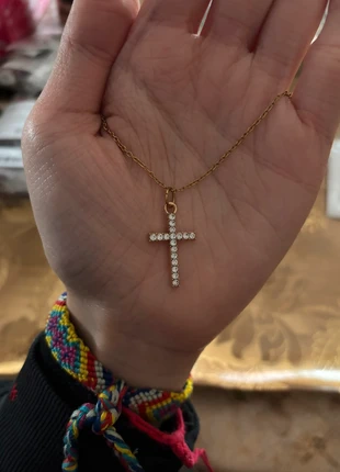 Collier Croix Chrétienne, marque: Fait Main, état: Neuf avec étiquette, 2,00 €, 2,80 € Protection acheteurs incluse