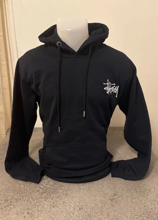 Hoodie Stüssy bleu marine rework logo brodé avant & dos - taille L, marque: Stüssy, état: Très bon état, taille: L, 38,00 €, 40,60 € Protection acheteurs incluse
