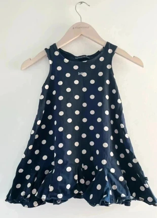 Robe marine pois blanc (4A), marque: H&M, état: Très bon état, taille: 4 ans / 104 cm, 1,00 €, 1,75 € Protection acheteurs incluse