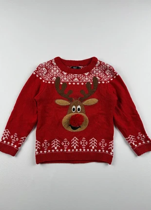 Vintage Christmas Sweater Round Neck – Ugly Xmas / Funny / Classic / USA Style – Size 4-5 kids, merk: Vintage Dressing, staat: Heel goed, maat: 5 jaar / 110 cm, € 25,00, € 26,95 inclusief Kopersbescherming Pro