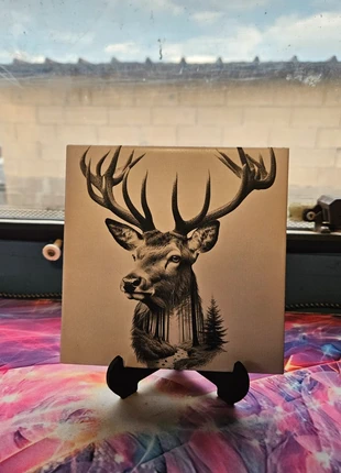 Idée cadeau. Gravure cerf, marque: Nature, état: Très bon état, 6,00 €, 7,00 € Protection acheteurs (Pro) incluse