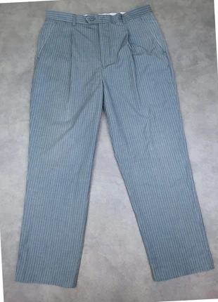 Pantalon gris fines rayures blanches soie et laine vierge Giorgio Armani Etiquette 36 Taille 42, brand: Giorgio Armani, condition: Very good, size: XL / 42 / 14, €35.00, €37.45 includes Buyer Protection Pro