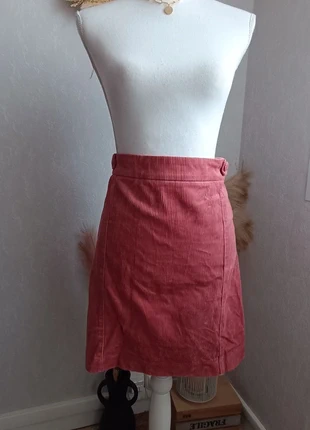 Jupe en velours rose – Cache-cache taille 44 XXL, merk: Cache Cache, staat: Heel goed, maat: XXL / 44 / 16, € 10,00, € 11,20 inclusief Kopersbescherming