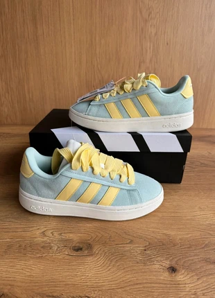 Baskets femme Adidas Grand Court Alpha O – bleu/Jaune – Taille 38 – Neuf avec étiquette, brand: adidas, condition: New with tags, size: 38, €46.00, €49.00 includes Buyer Protection