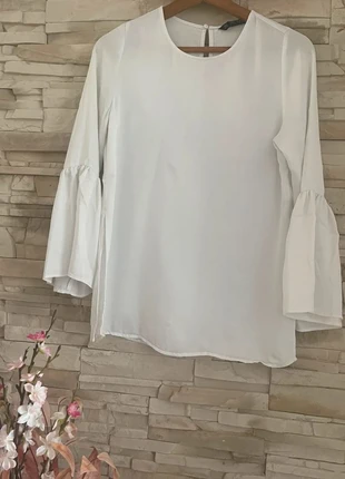 Blouse blanche Zara femme - Taille XS, marque: Zara, état: Très bon état, taille: XS / 34 / 6, 6,00 €, 7,00 € Protection acheteurs incluse