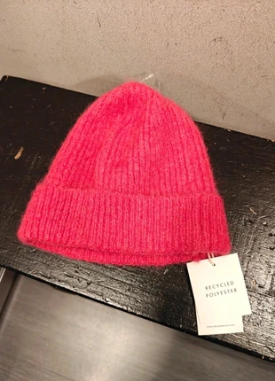 Bonnet rose vif Natura • Maille responsable • chaud • hiver, marca: American Vintage, estado: Nuevo con etiquetas, tamaño: Talla única, 12,00 €, 13,30 € Protección al comprador incluida