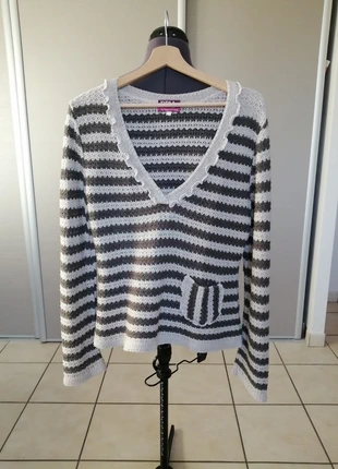 Pull DPM kaki beige, marque: DPM By Depech Mod, état: Bon état, taille: L / 40 / 12, 6,00 €, 7,00 € Protection acheteurs incluse