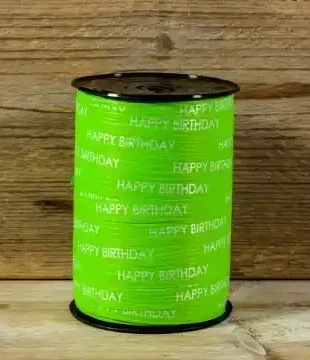 lint groen happy birthday 5 meter, merk: feestje feestje, staat: Nieuw met prijskaartje, € 1,25, € 2,01 inclusief Kopersbescherming