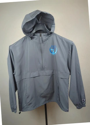 Champion veste coupe-vent imperméable col 1/4 zip à capuche | gris anthracite | M homme, brand: Champion, condition: Good, size: M, €13.00, €14.35 includes Buyer Protection Pro