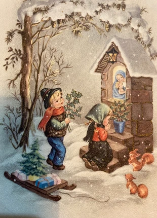 Carte Joyeux Noël Buon Natale, marque: Vintage, état: Satisfaisant, 2,00 €, 2,80 € Protection acheteurs incluse