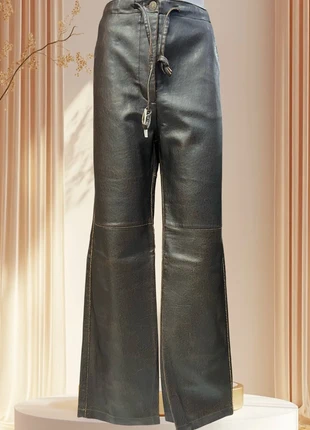 Pantalón vintage de cuero sintético (con forro cálido), marca: Made In Italy, estado: Nuevo sin etiquetas, tamaño: L / 40 / 12, 4,00 €, 4,90 € Protección al comprador Pro incluida