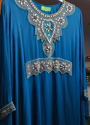 Abaya/caftan de soirée de fête bleu, zustand: Sehr gut, größe: Einheitsgröße, 15,00 €, 16,45 € inklusive Vinted-Käuferschutz