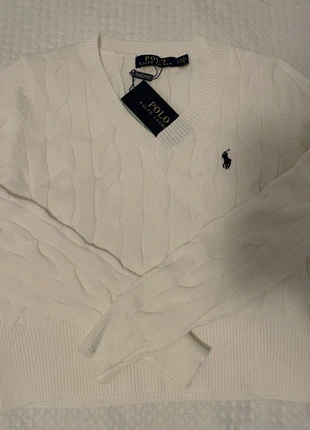 Pull Ralph Lauren Col V Blanc-Taille S, marque: Ralph Lauren, état: Neuf avec étiquette, taille: S / 36 / 8, 50,00 €, 53,20 € Protection acheteurs incluse