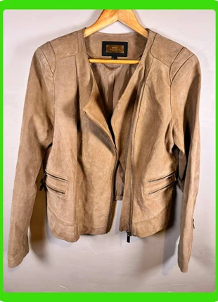 Superbe blouson perfecto camel en cuir véritable Mango, marke: Mango, zustand: Sehr gut, größe: XL / 42 / 14, 27,00 €, 29,05 € inklusive Vinted-Käuferschutz