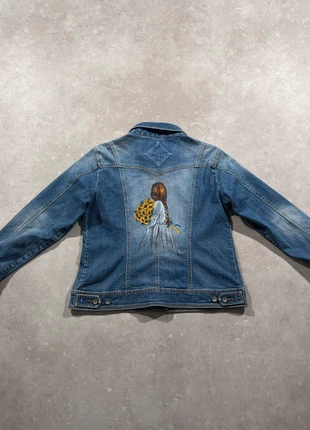 Veste en jean bleu customisée main femme vintage – estimation taille L, brand: Vintage Dressing, condizioni: Ottime, taglia: L / IT 44 / EU 40, €29.99, €32.19 include la Protezione acquisti Pro