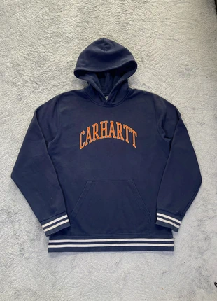 Sweat / Pull à capuche universitaire Carhatt gros logo bleu et orange taille M bon état, marque: Carhartt, état: Très bon état, taille: M, 20,00 €, 21,70 € Protection acheteurs incluse