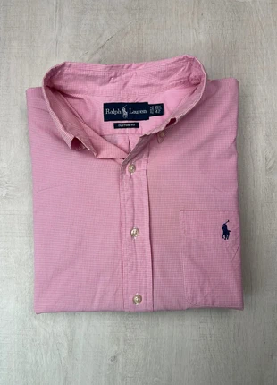 Chemise Ralph Lauren custom fit rose à carreaux – Taille 42 (L), marque: Ralph Lauren, état: Très bon état, taille: L, 35,00 €, 37,45 € Protection acheteurs (Pro) incluse