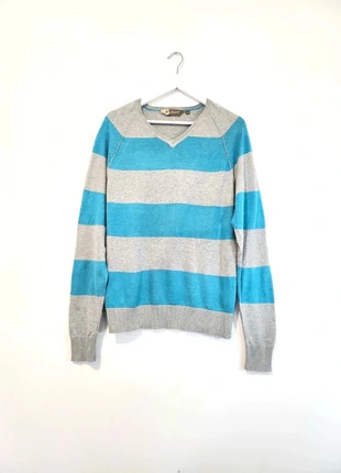 Pull Vintage Y2K Dissident - Bleu & Gris à Rayures - Homme Taille M - Très Bon État, marque: Dissident, état: Très bon état, taille: M, 2,99 €, 3,84 € Protection acheteurs incluse