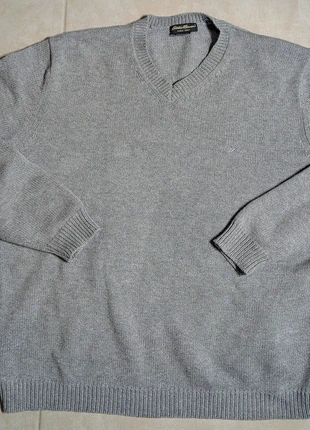 Superbe pull col V Eddie Bauer gris texturé XL classique chic, marque: Eddie Bauer, état: Très bon état, taille: XL, 12,00 €, 13,30 € Protection acheteurs incluse