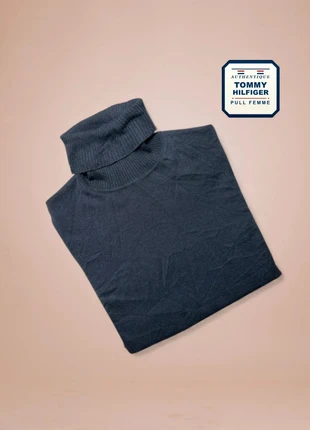 Pull Tommy Hilfiger® Authentique femme col roulé bleu marine taille XS Très bon état THF1061, marca: Tommy Hilfiger, estado: Muy bueno, tamaño: XS / 34 / 6, 13,00 €, 14,35 € Protección al comprador Pro incluida