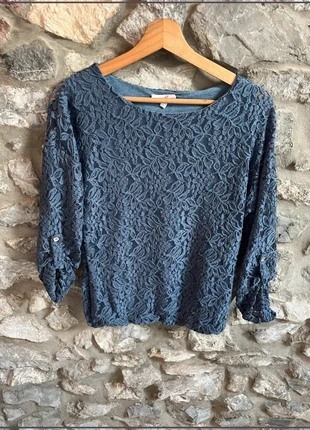 Pull Versia - haut dentelle bleu marine - Taille S femme - parfait toutes saisons, marca: Versia, estado: Muito bom, tamanho: S / 36 / 8, €5.00, €5.95 inclui Proteção do Comprador