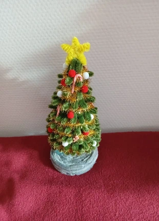 🎄 Mini sapin de noël décoratif avec lumières LED multicolores - Fait main, marque: Fait Main, état: Bon état, 8,00 €, 9,10 € Protection acheteurs incluse