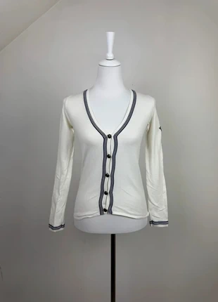 Pull léger Blanc Col ouvert Jean Paul Gauthier - Taille XS - Excellent état, brand: Jean Paul Gaultier, condition: Very good, size: XS / 34 / 6, €50.00, €53.20 includes Buyer Protection