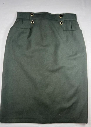 Jupe verte en laine vintage, marque: Vintage, état: Très bon état, taille: XL / 42 / 14, 9,00 €, 10,15 € Protection acheteurs (Pro) incluse