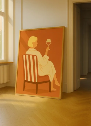 Wine at home Poster, marque: Zilt, état: Très bon état, 10,00 €, 11,20 € Protection acheteurs (Pro) incluse