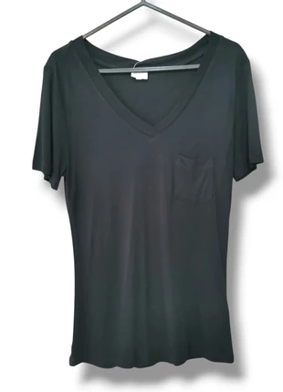 Camiseta Lascana con Escote V y Bolsillo - Talla XS (32/34) - Negro Elástico, brand: Lascana, condizioni: Ottime, taglia: XS / IT 38 / EU 34, €7.00, €8.05 include la Protezione acquisti Pro