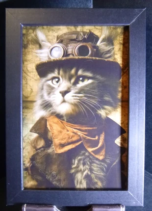 Cadre 10x15cm Anthropomorphisme Chat humanisé cabinet de curiosité, brand: Curiosité, condition: Like new, €2.99, €3.84 includes Buyer Protection