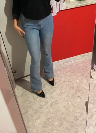 jeans vintage a zampa, marque: OOTD, état: Très bon état, taille: S / 36 / 8, 5,00 €, 5,95 € Protection acheteurs incluse
