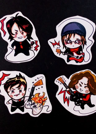 My chemical romance stickers, revenge era, merk: Original, staat: Nieuw met prijskaartje, € 7,00, € 8,05 inclusief Kopersbescherming